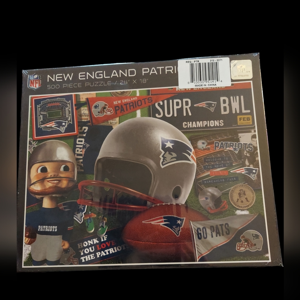 You The Fan New England Patriots 500 Piece Puzzle NWOT